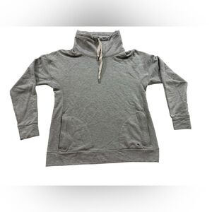 Vineyard Vines Gray Mock Neck Pullover Sweatshirt Sz S Comfy